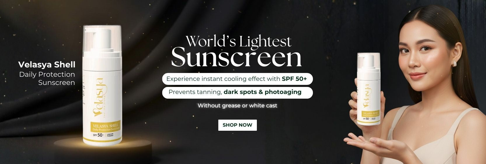 Daily sunscreen guide for Indian skin using Velasya Shell Sunscreen SP