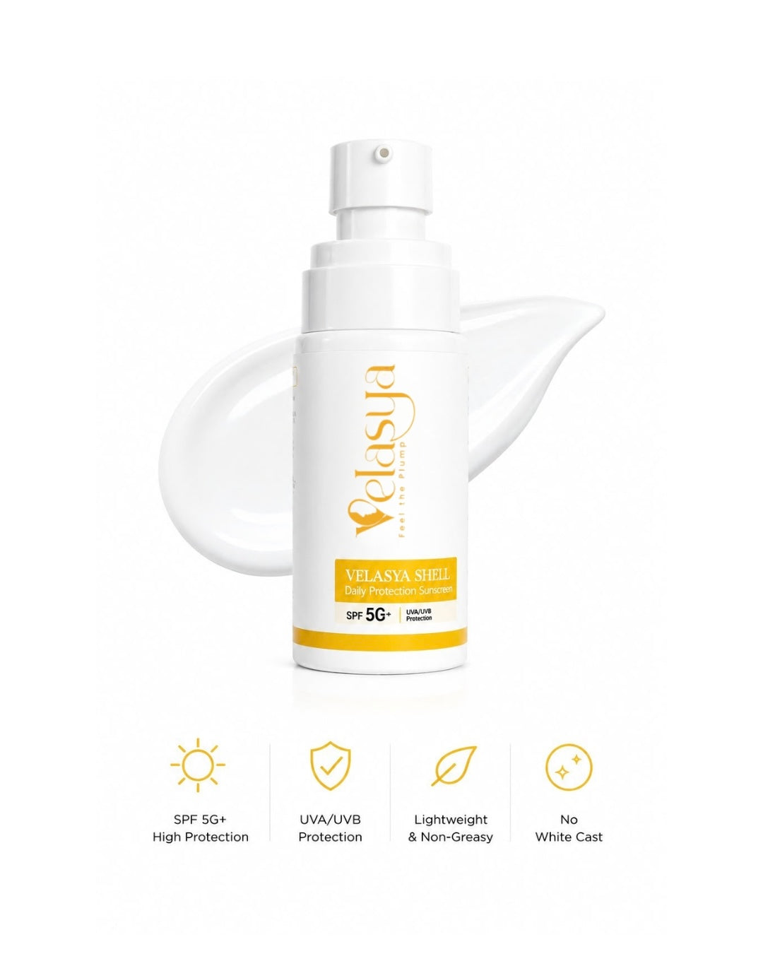 Velasya Shell Daily Protection Sunscreen(50gm)