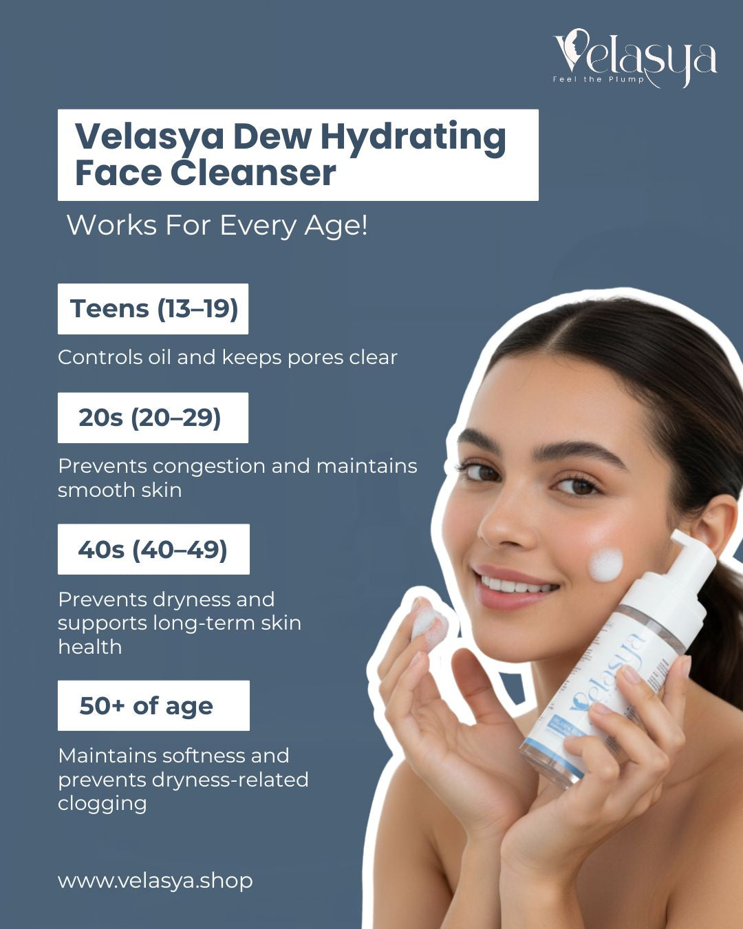 Velasya Dew Hydrating Face Cleanser