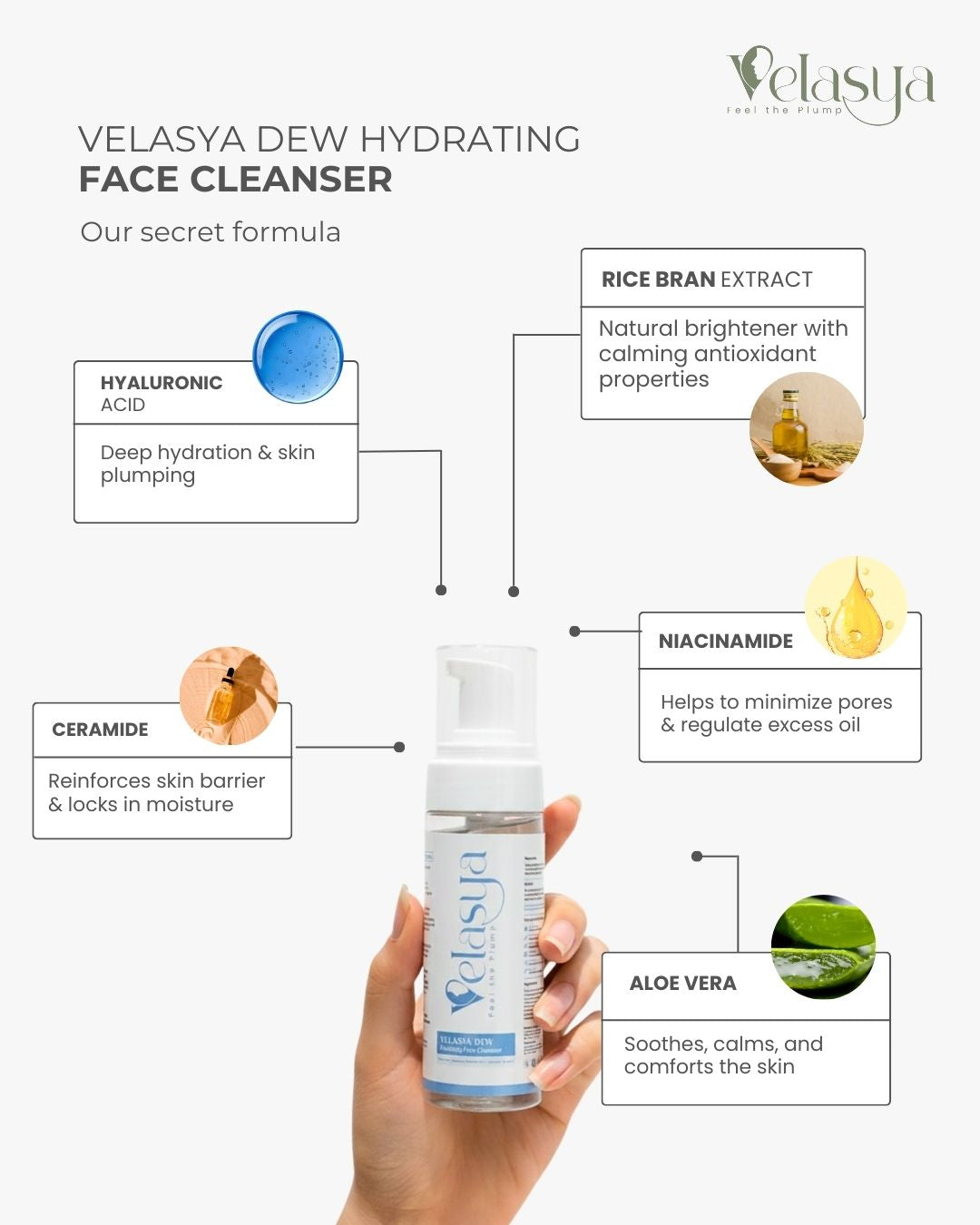 Velasya Dew Hydrating Face Cleanser